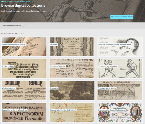 Screenshot Digital Heritage Online 