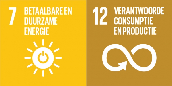 SDG 7: Betaalbare en duurzame energie en SDG 12: Verantwoorde consumptie en productie. Foto: sdgs.be