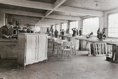Meubelmakerij 1963 © Technische Scholen Mechelen