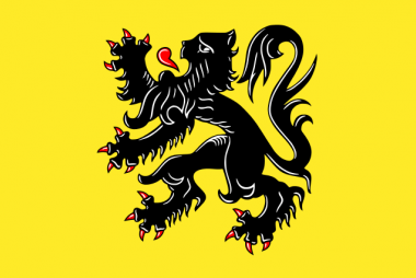 De vlag van de Vlaamse Gemeenschap, Wikimedia Commons, CC0.