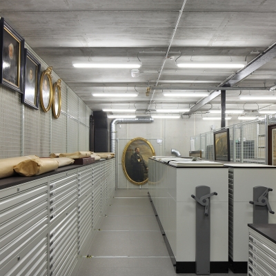 Museum Plantin-Moretus – Antwerpen: NoAarchitecten; Systeemmeubilair: Bruynzeel Storage Systems © Filip Dujardin