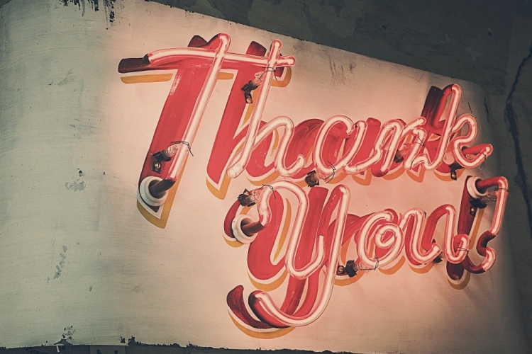 Thank you! Foto: Ryan McGuire via Pixabay